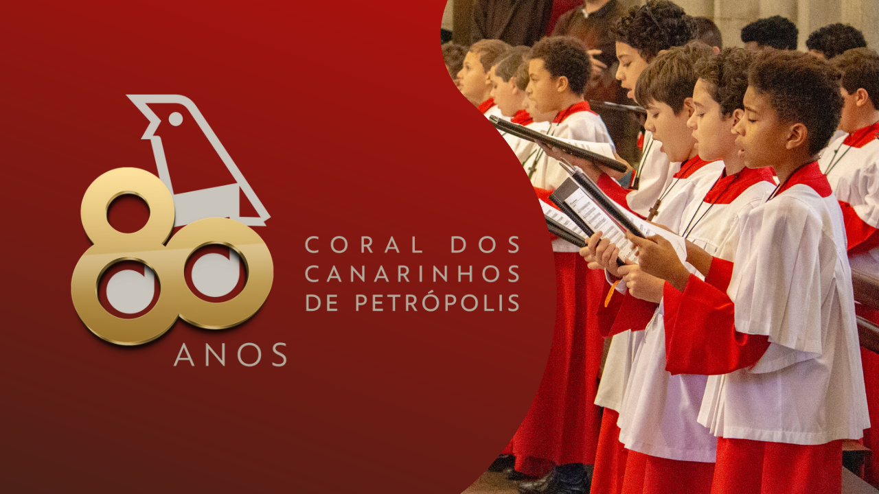 Conheça a identidade visual dos 80 anos do Coral dos Canarinhos de Petrópolis 