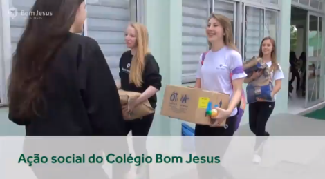 Vídeo registra ação solidária promovida pelos alunos do Bom Jesus Lourdes